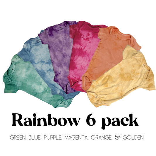 Rainbow Baby Bodysuit 6 PACK