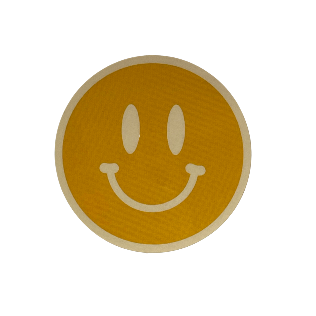 Yellow Happy Face Sticker