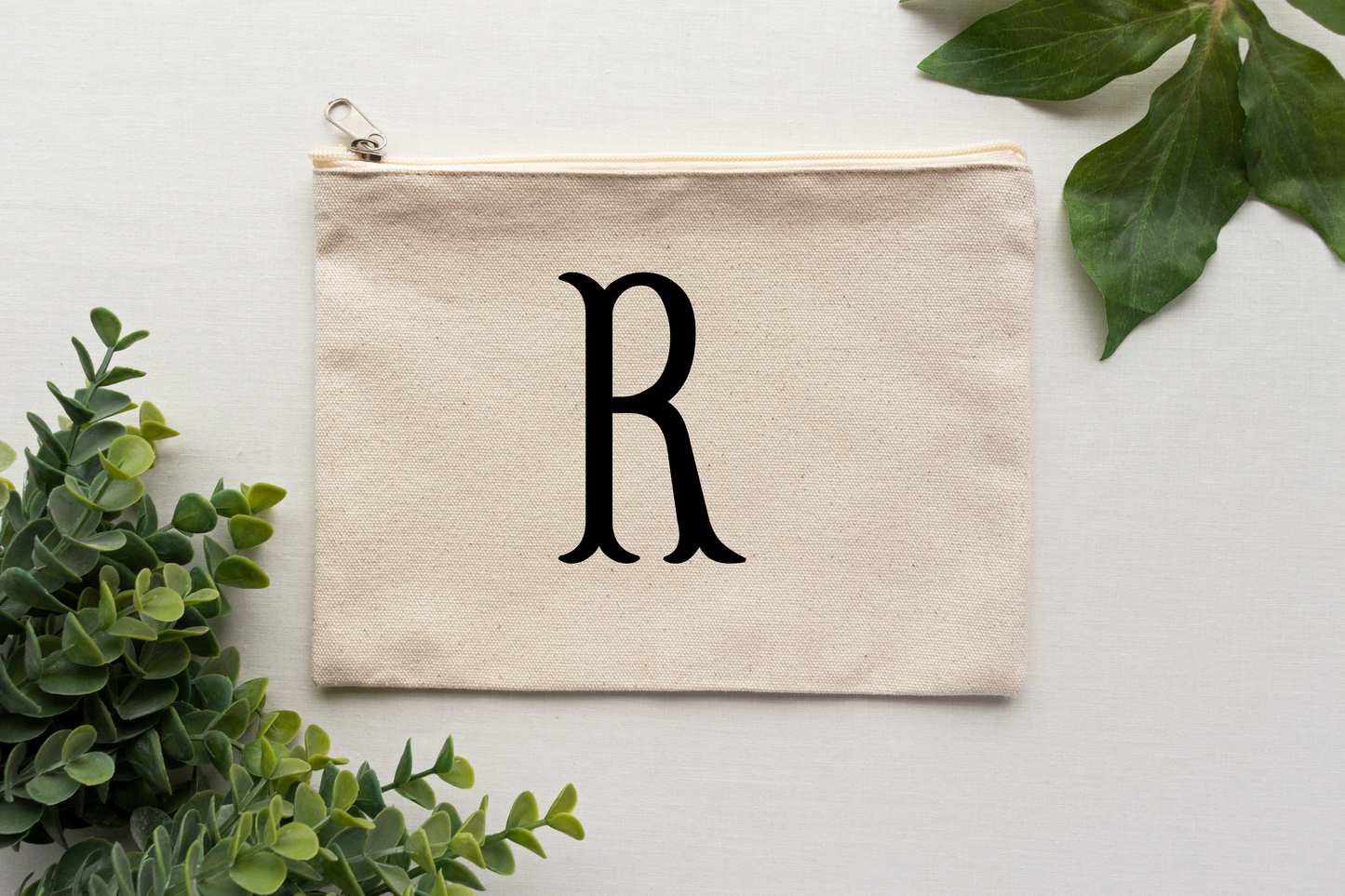 Initial Canvas Pouch - FISHTALE