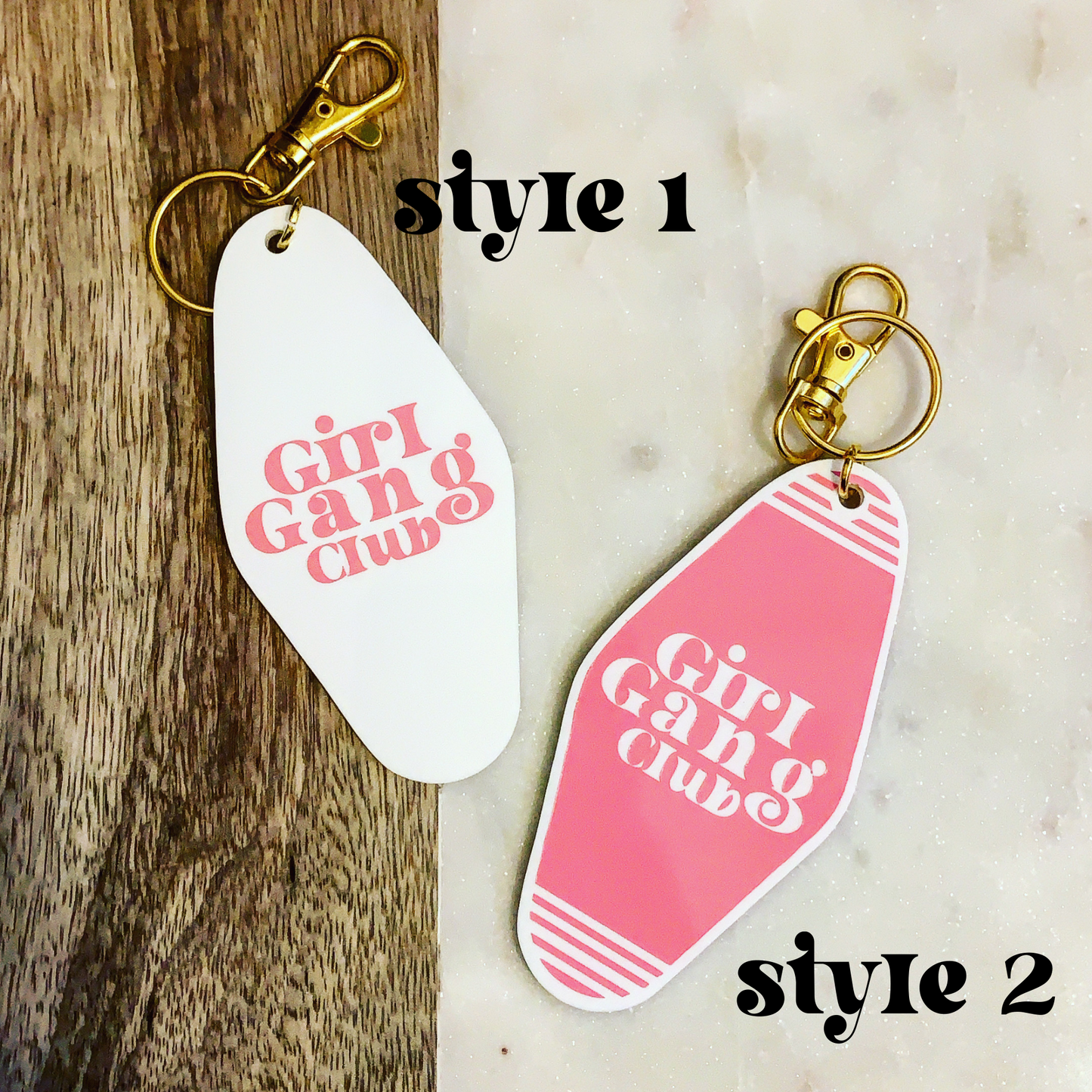 Girl Gang Club Keychain