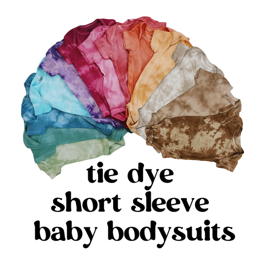 Tie Dye Baby Bodysuit SHORT SLEEVE