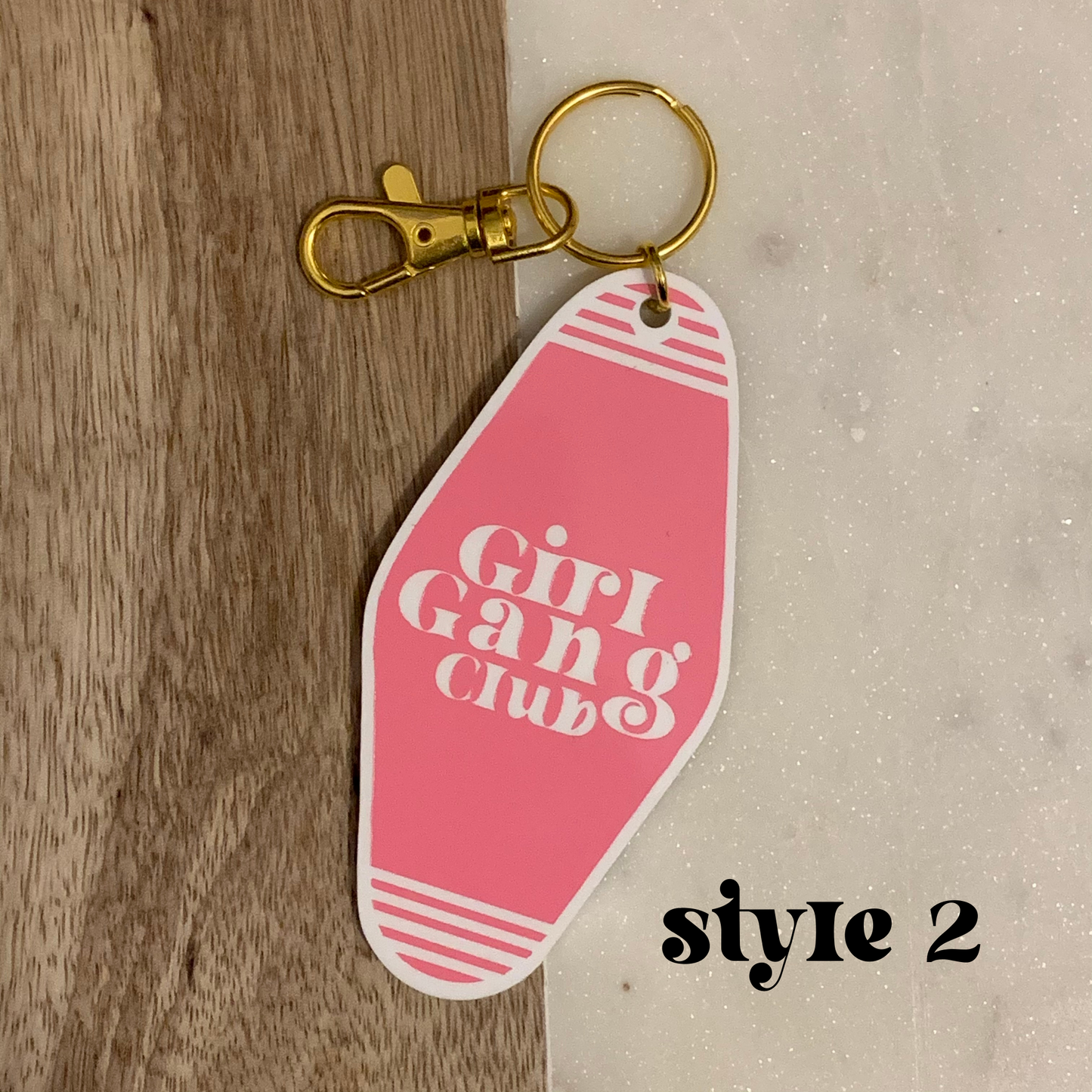 Girl Gang Club Keychain