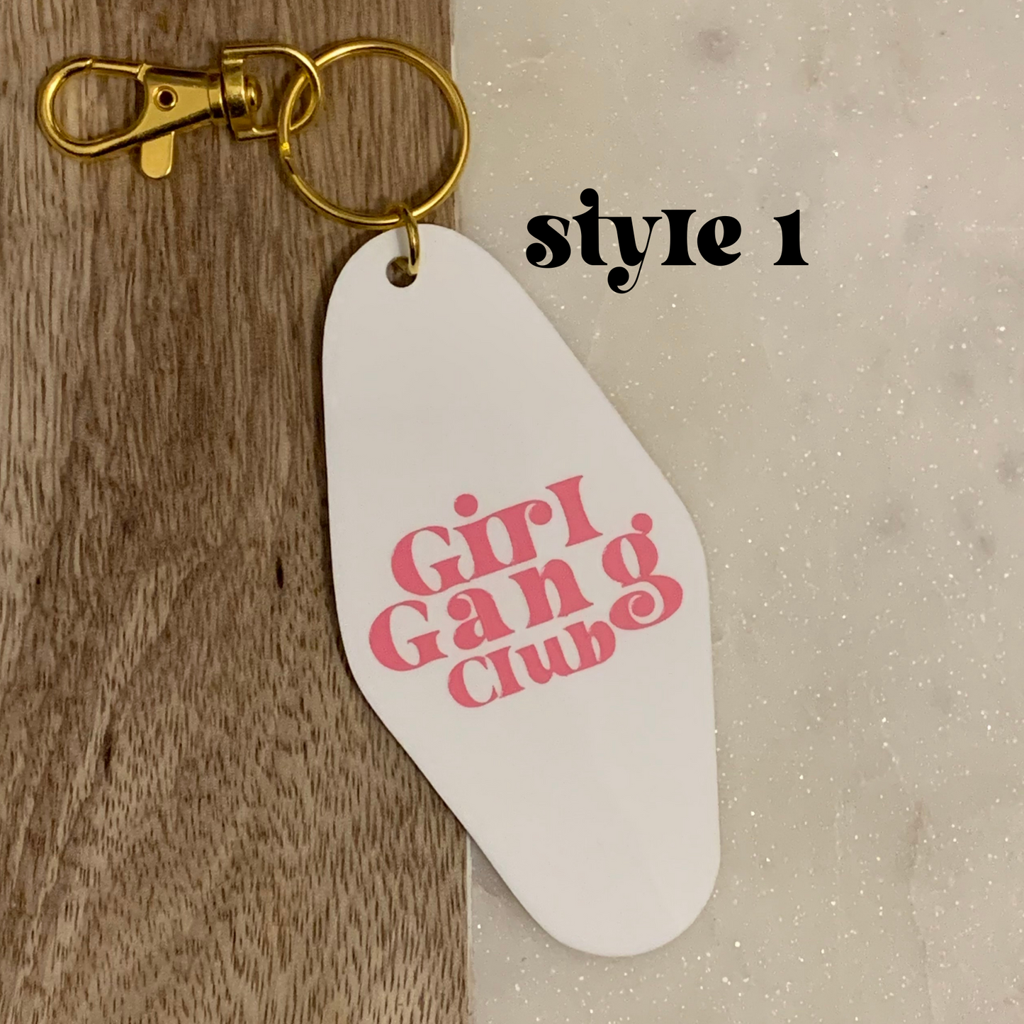 Girl Gang Club Keychain