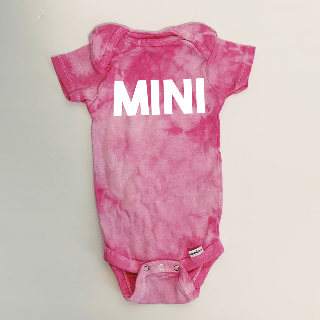 MINI Baby Bodysuit SHORT SLEEVE Tie Dye