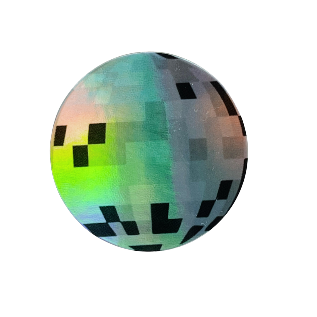 Disco Ball Holographic Sticker