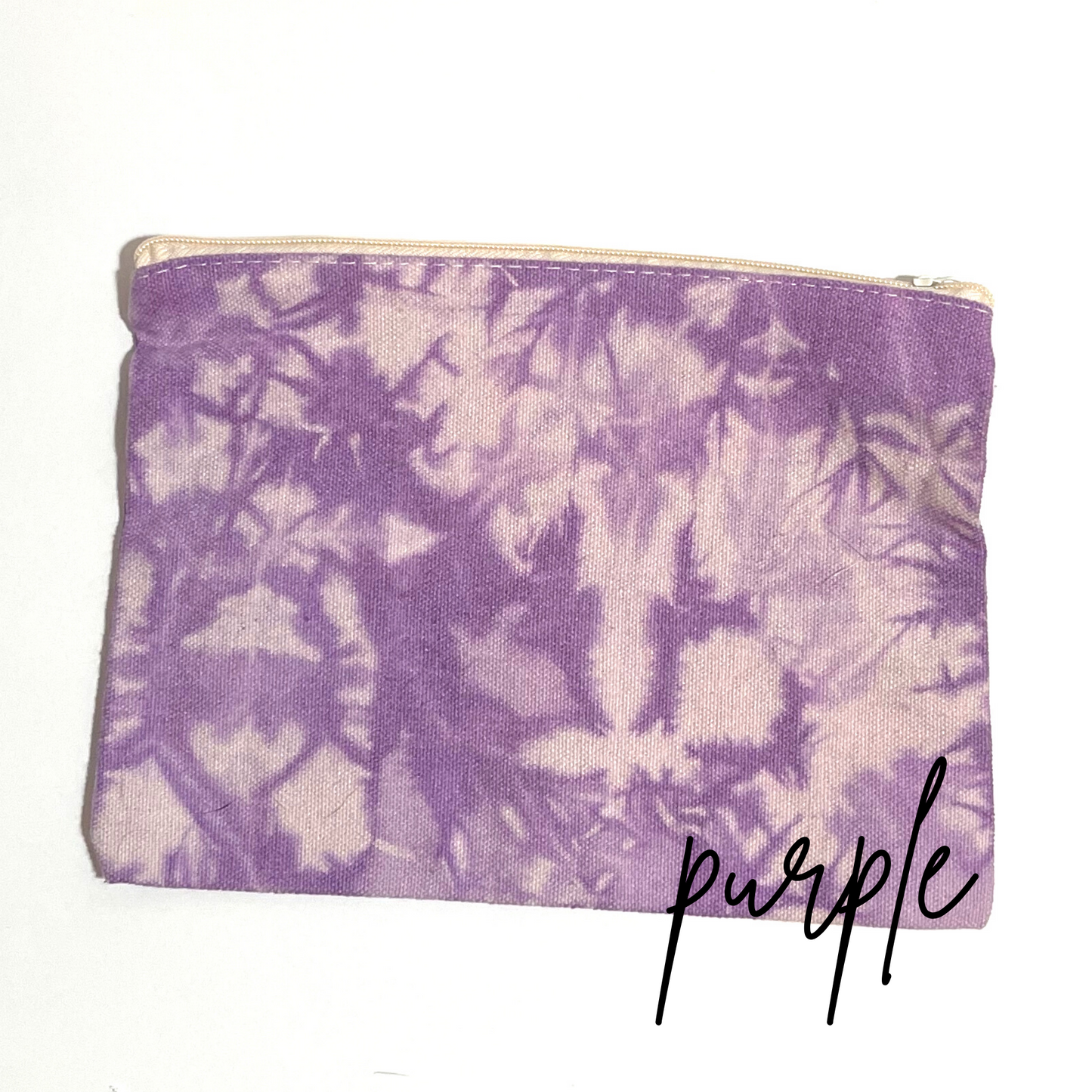 Tie Dye Canvas Zipper Pouch