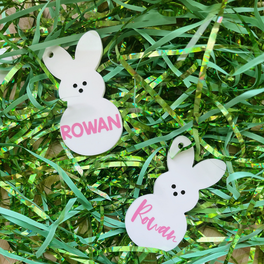 Easter Basket Bunny Name Tag