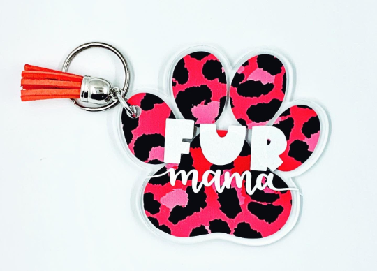 Paw Print Keychain