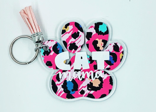 Paw Print Keychain