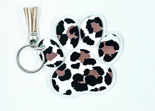 Paw Print Keychain