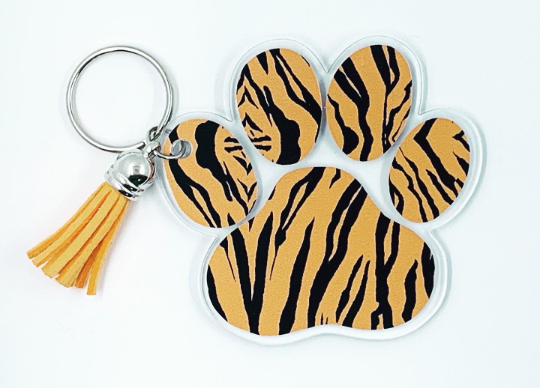 Paw Print Keychain