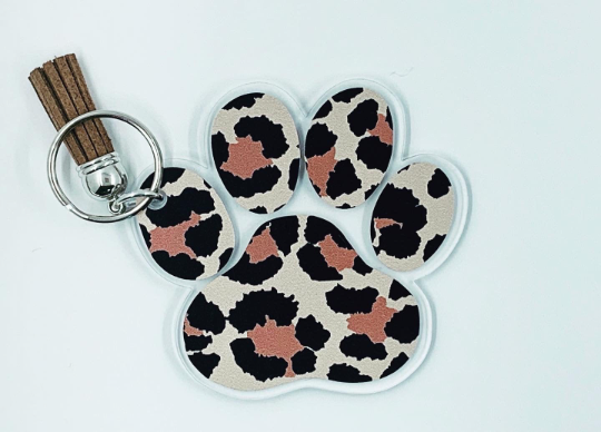 Paw Print Keychain