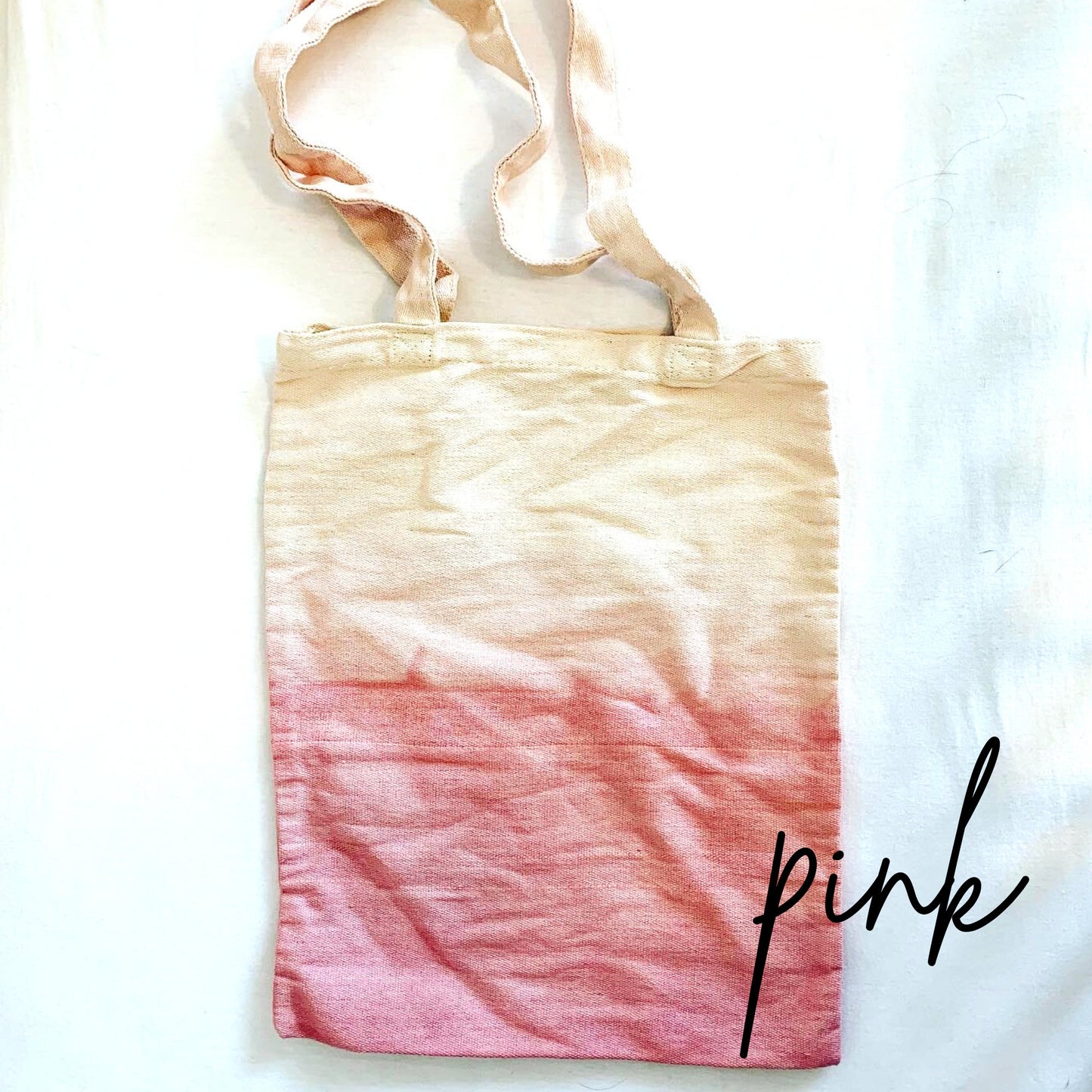 Dip Dyed Reusable Canvas Totes