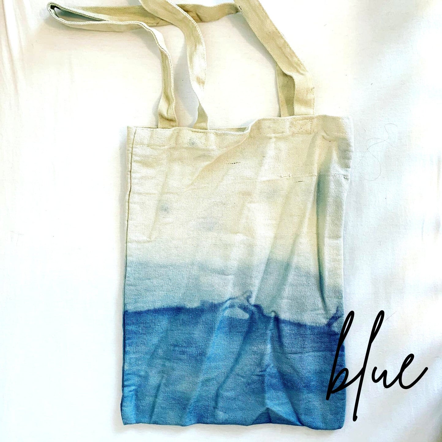 Dip Dyed Reusable Canvas Totes