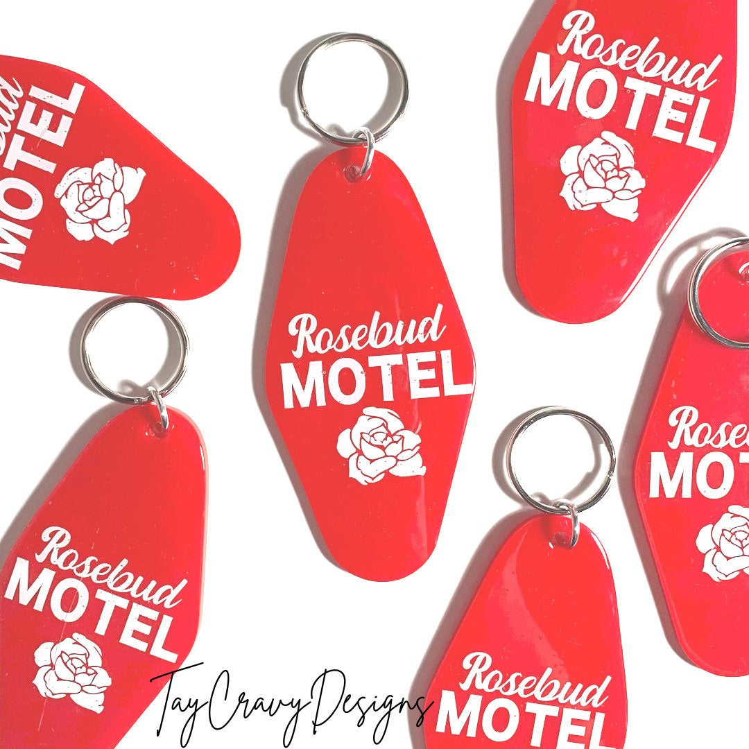 Rosebud Motel Keychain