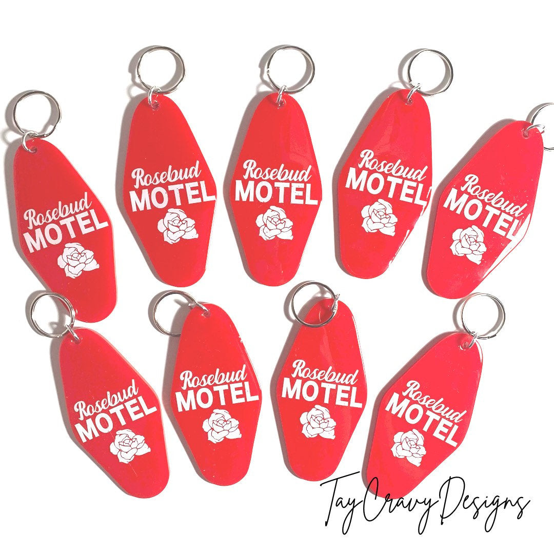 Rosebud Motel Keychain