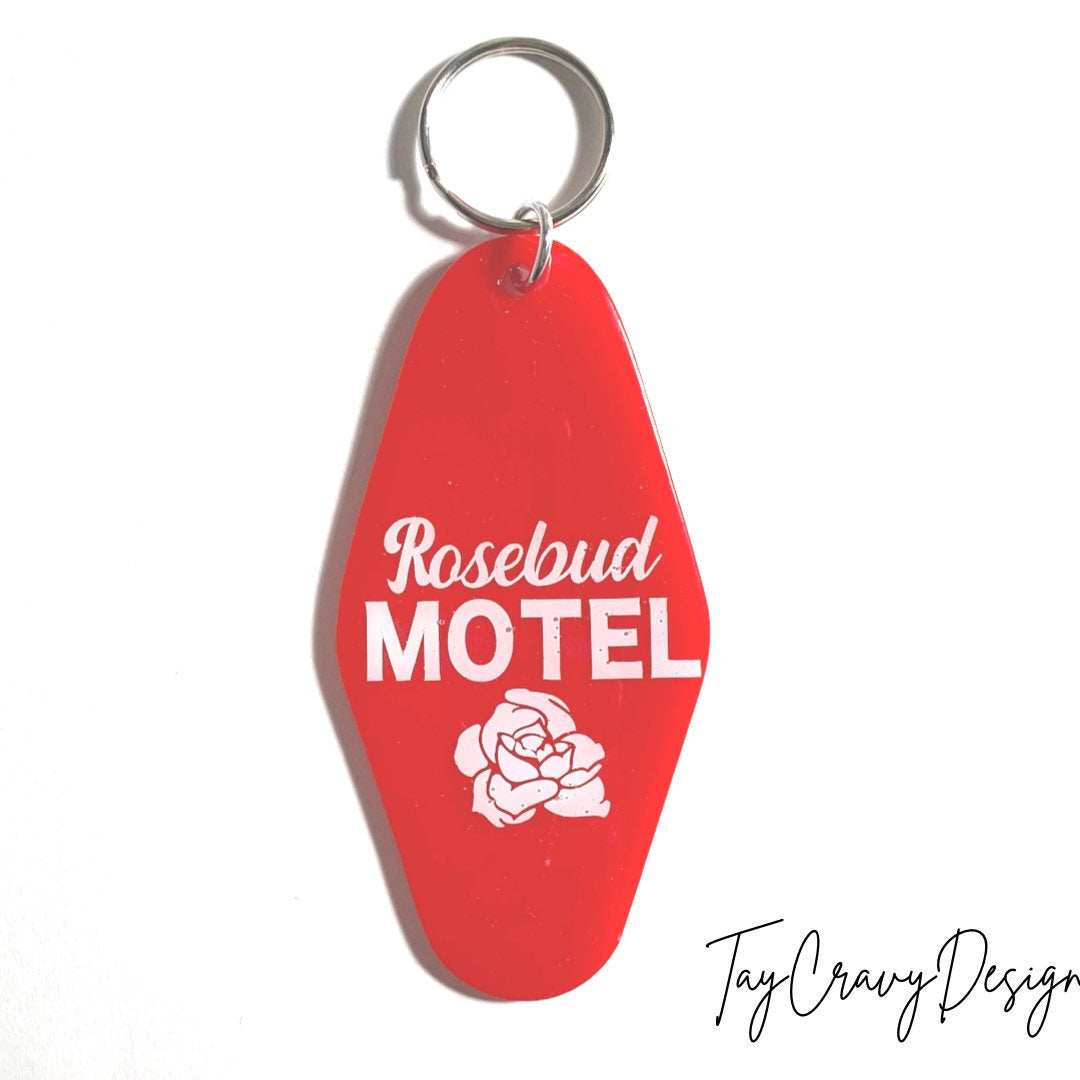 Rosebud Motel Keychain