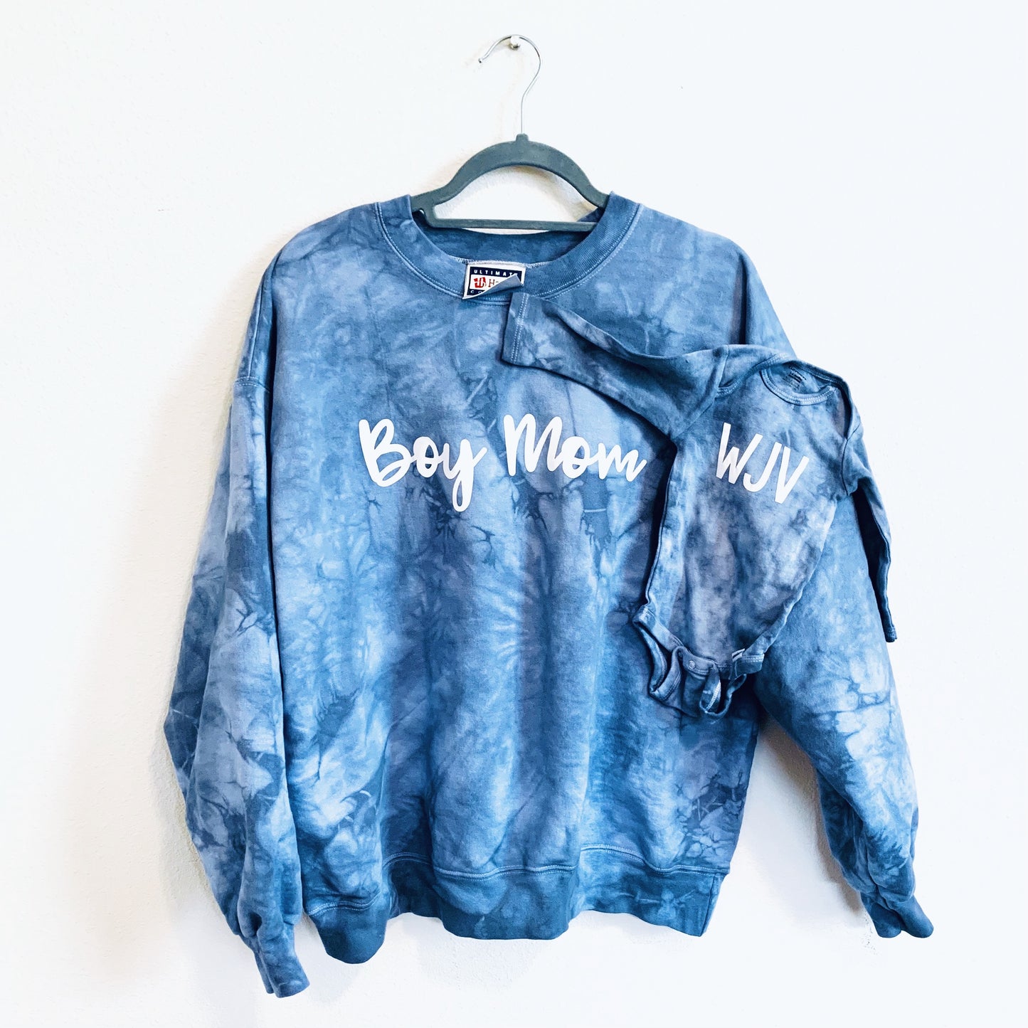 Boy Mom Tie Dye Sweatshirt (script letters)