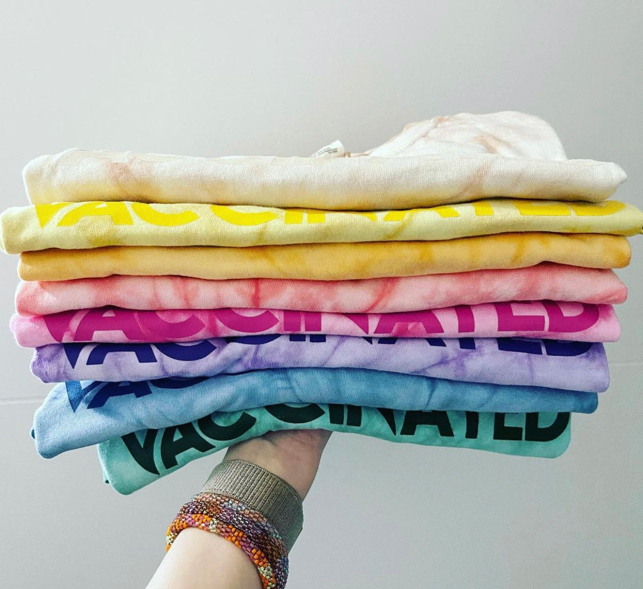 Youth Vaccinated Tie Dye Tees