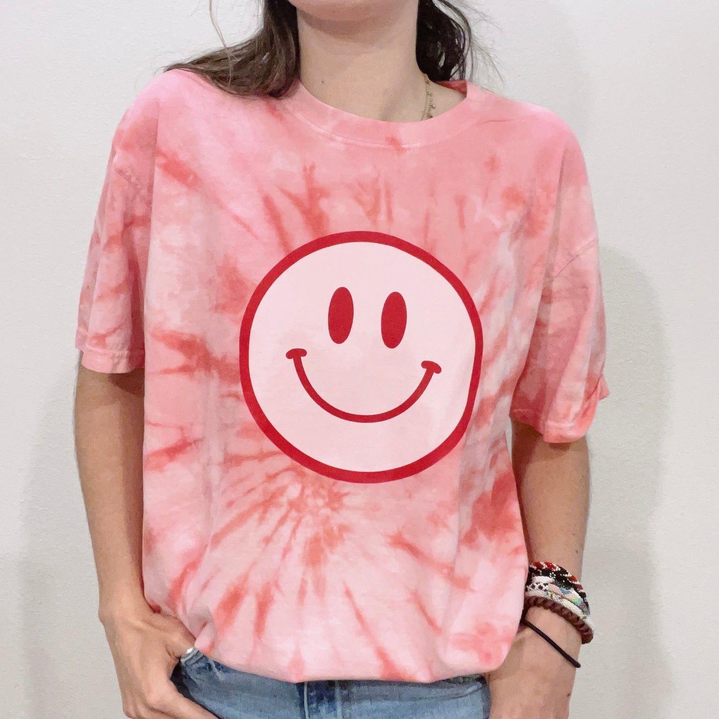 XOXO Smiley Tie Dye Tee