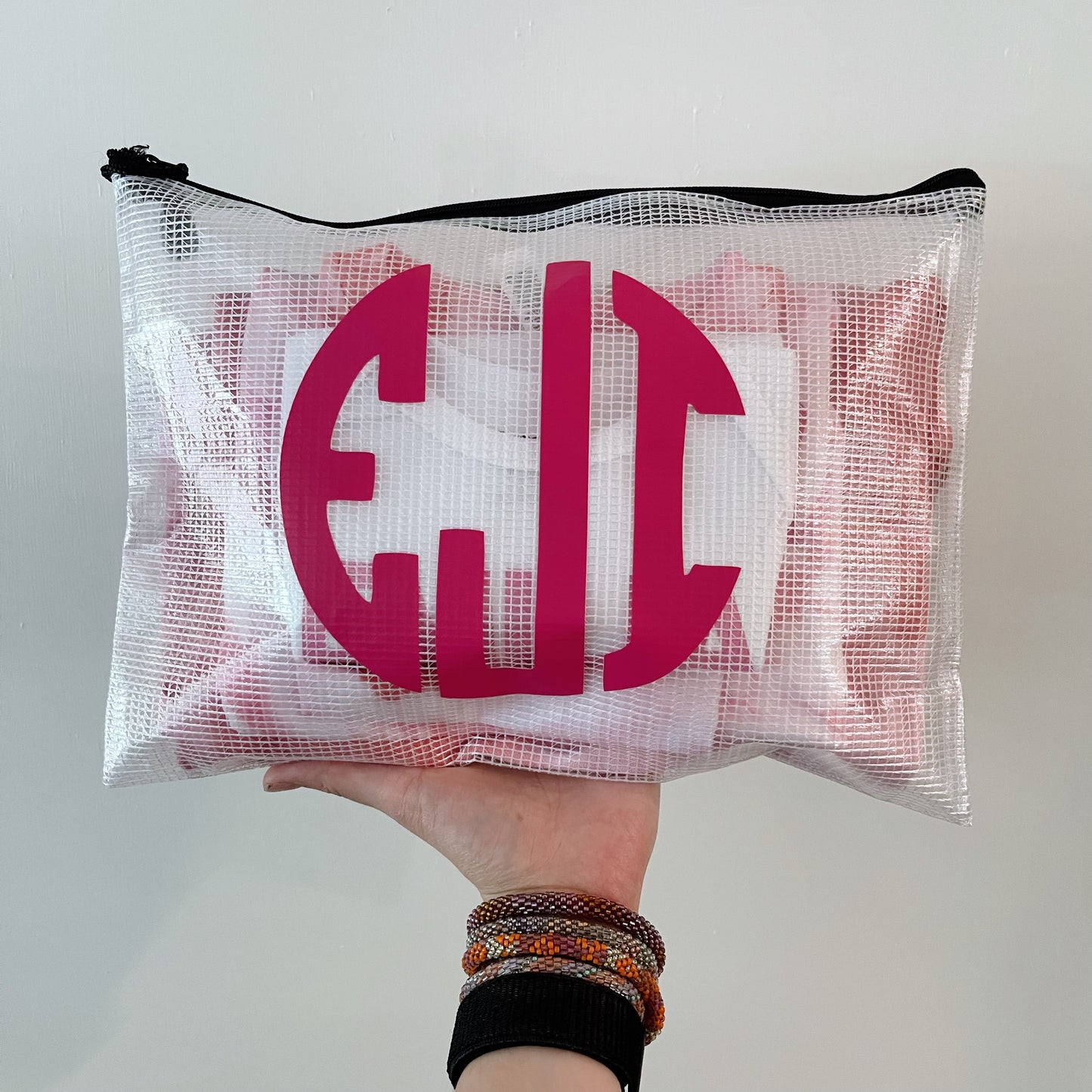 Monogram Plastic Pouch