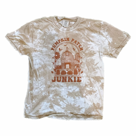 Pumpkin Patch Junkie Tie Dye Tee