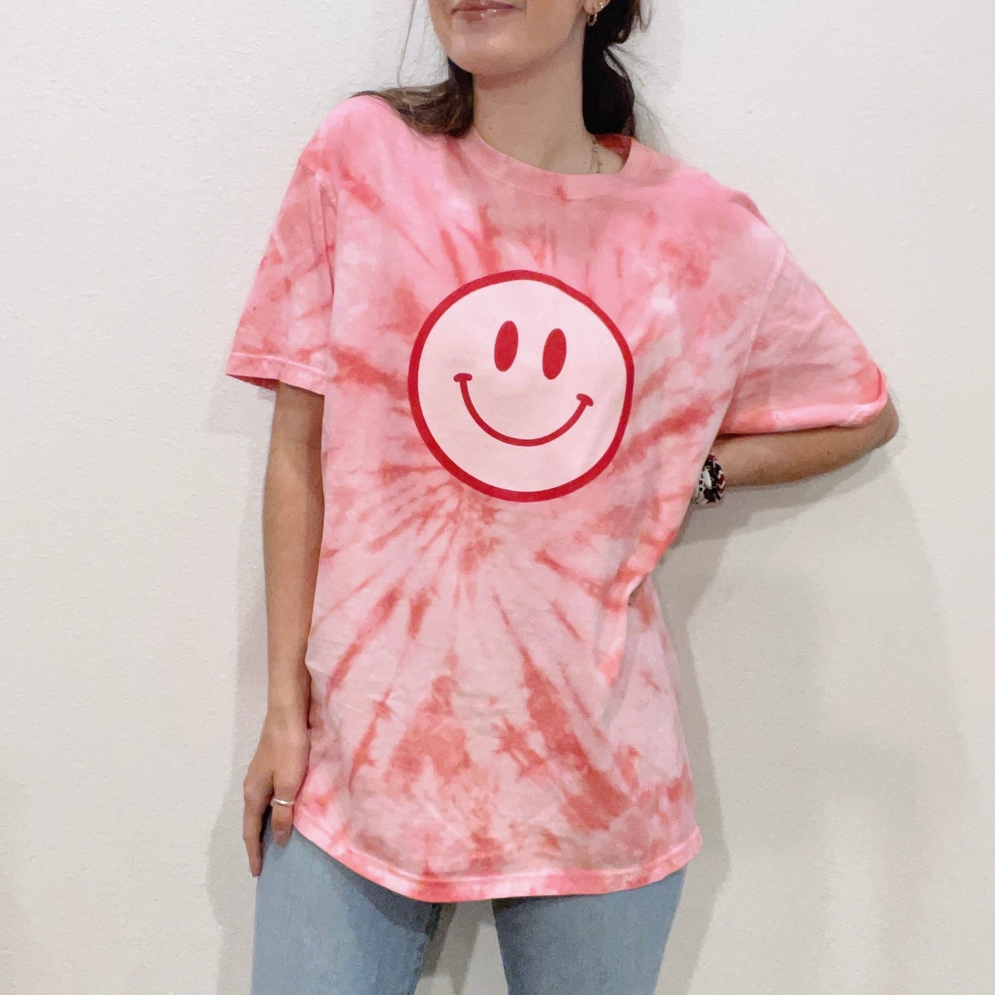 XOXO Smiley Tie Dye Tee