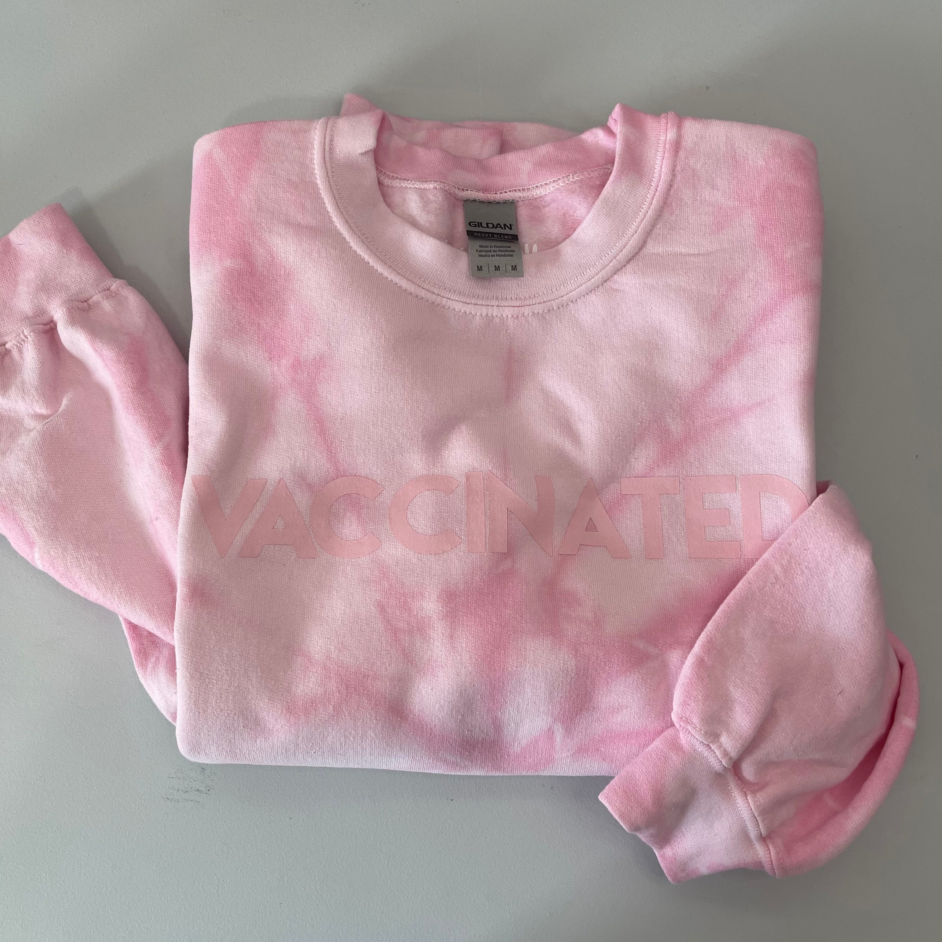 Light pink tie online dye sweatshirt