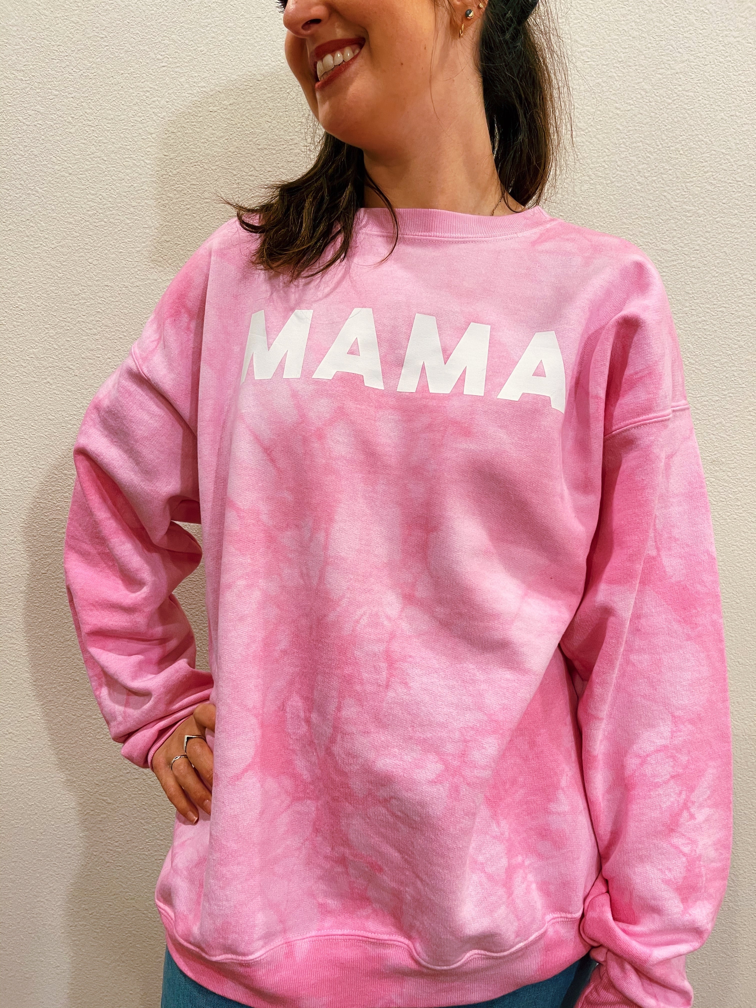 Mama sweatshirt tie dye sale