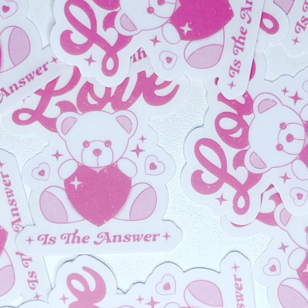 Love is the Answer Sticker