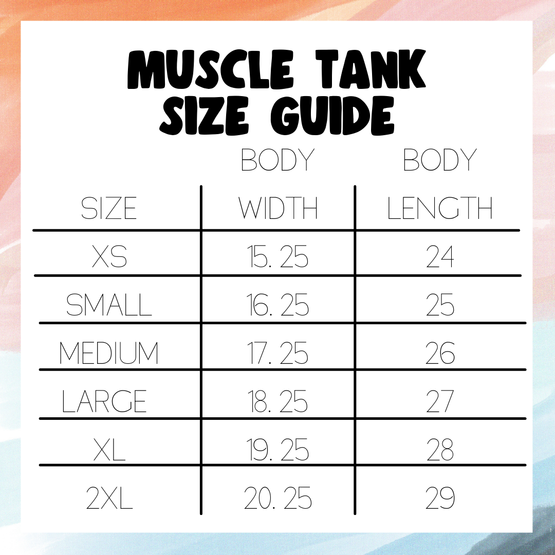 Muscle Tanks- 3 color options